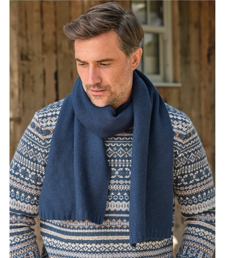 Mens Essential Lambswool Scarf