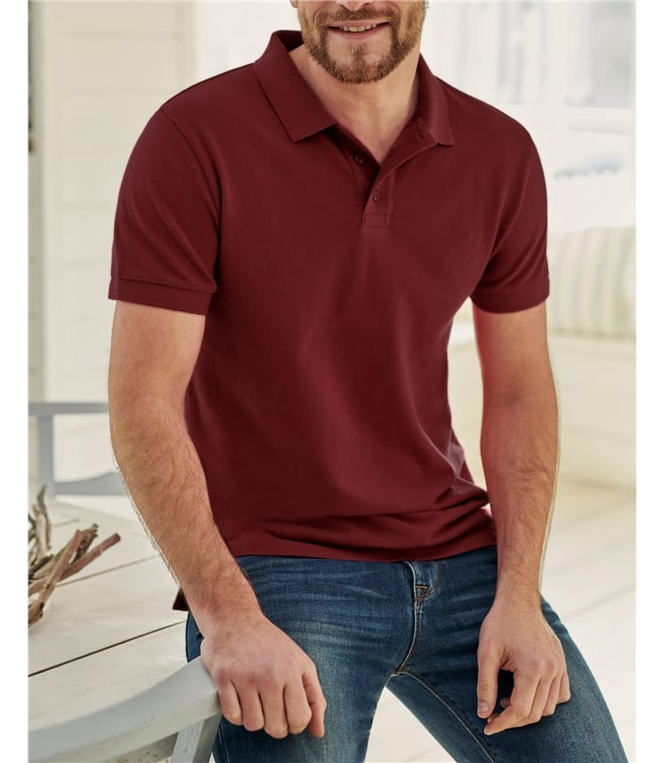 Organic Cotton Pique Polo
