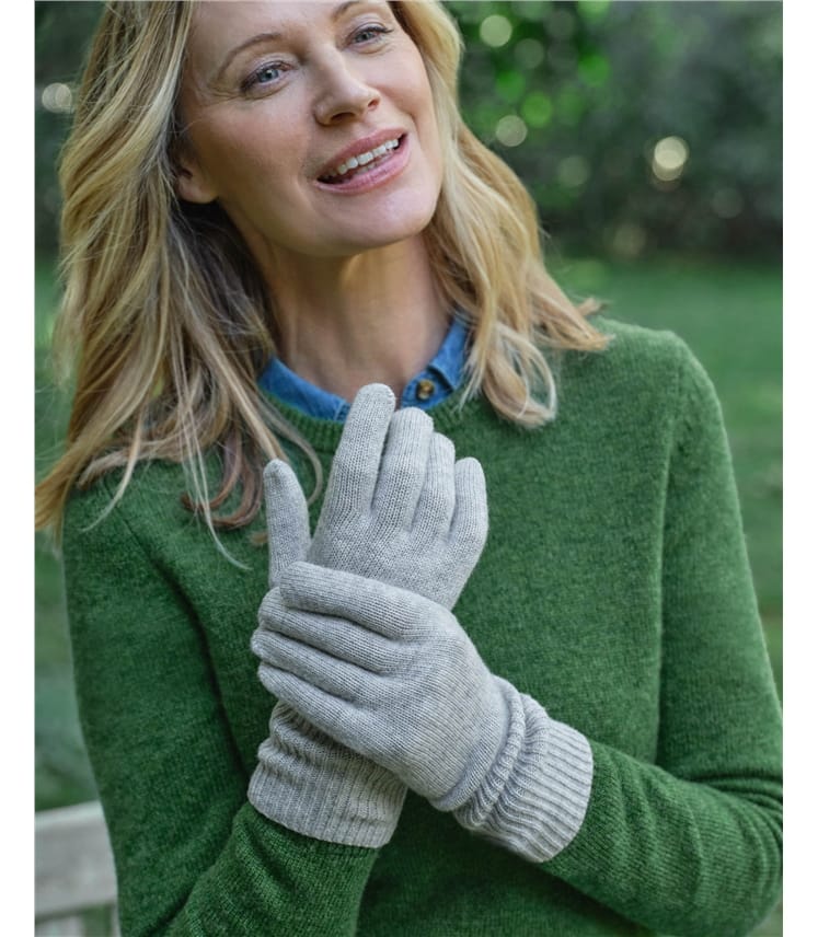 Cashmere Merino Ribbed Gloves