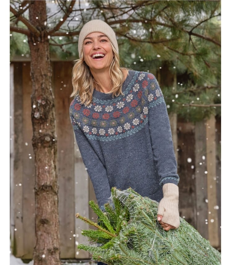 Floral Yoke Pattern Jumper