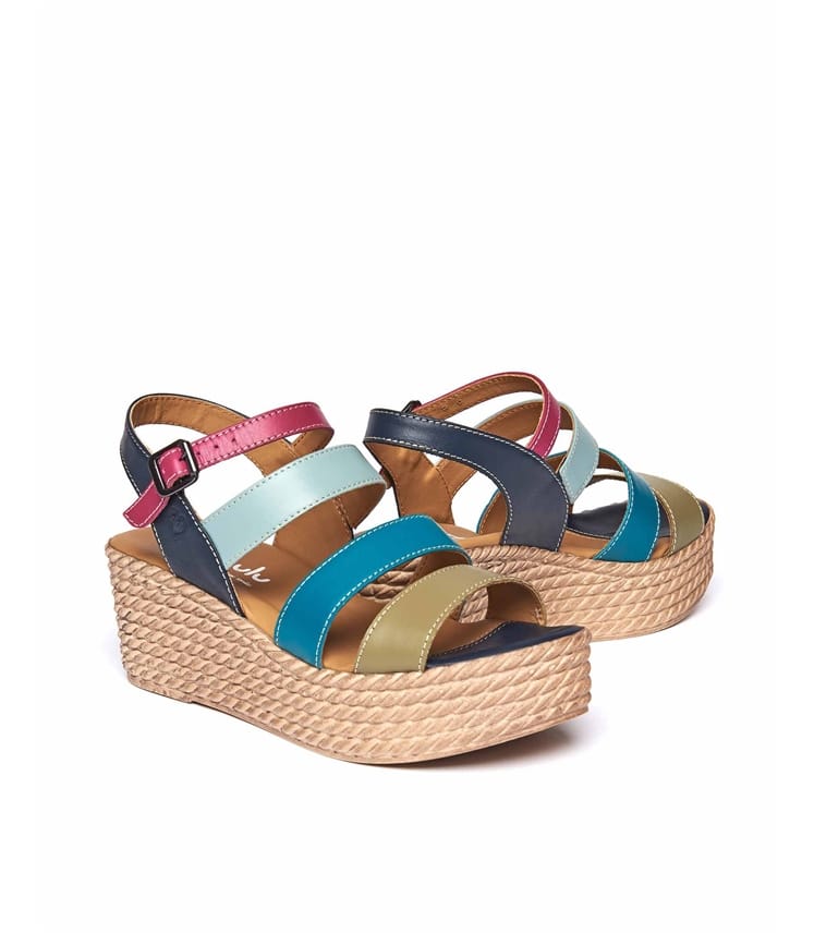 Indigo store wedge sandals