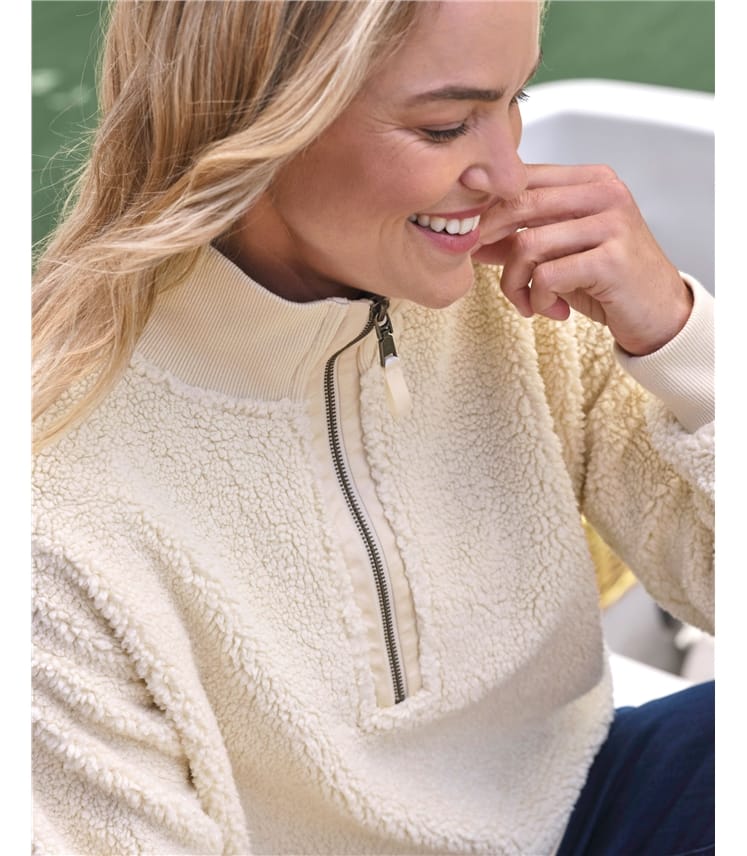 Borg Half Zip Jumper