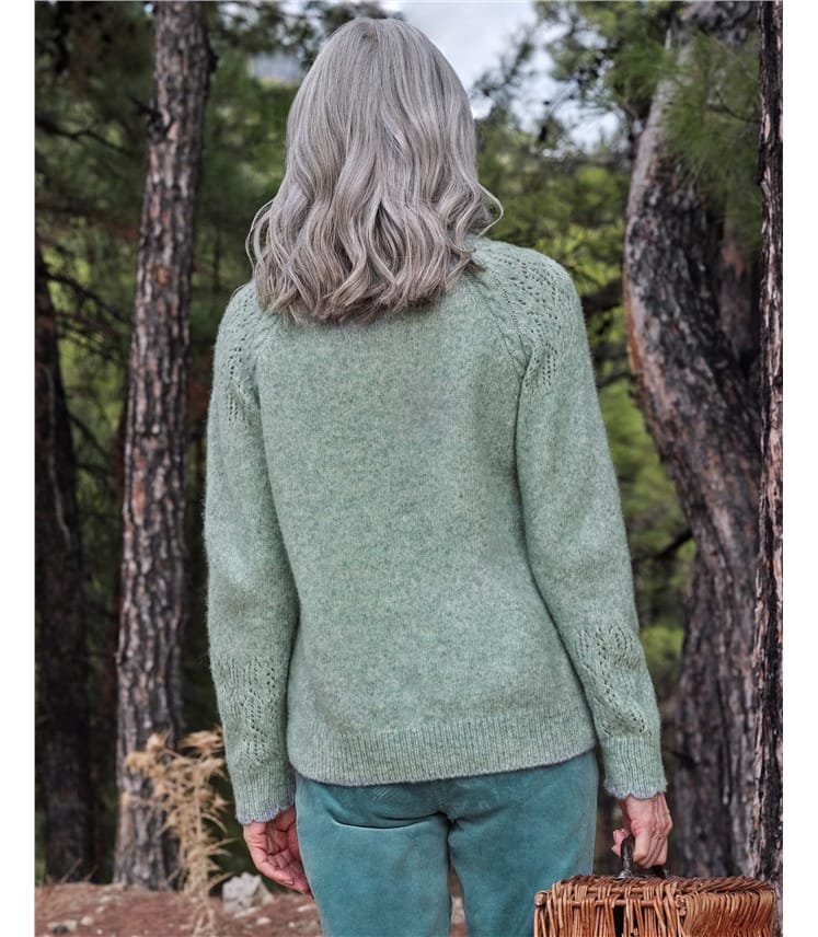 JCrew Scalloped squareneck pointelle sweater  Pointelle sweater, Sweaters,  Clothes design