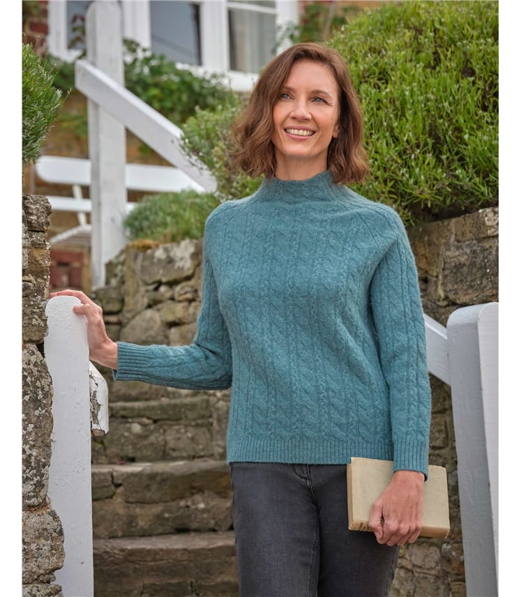 Turtle Neck Cable Jumper