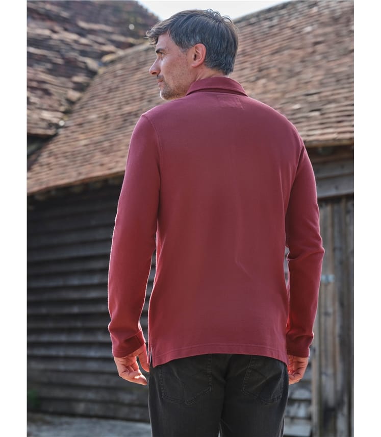 Classic Long Sleeve Polo Shirt