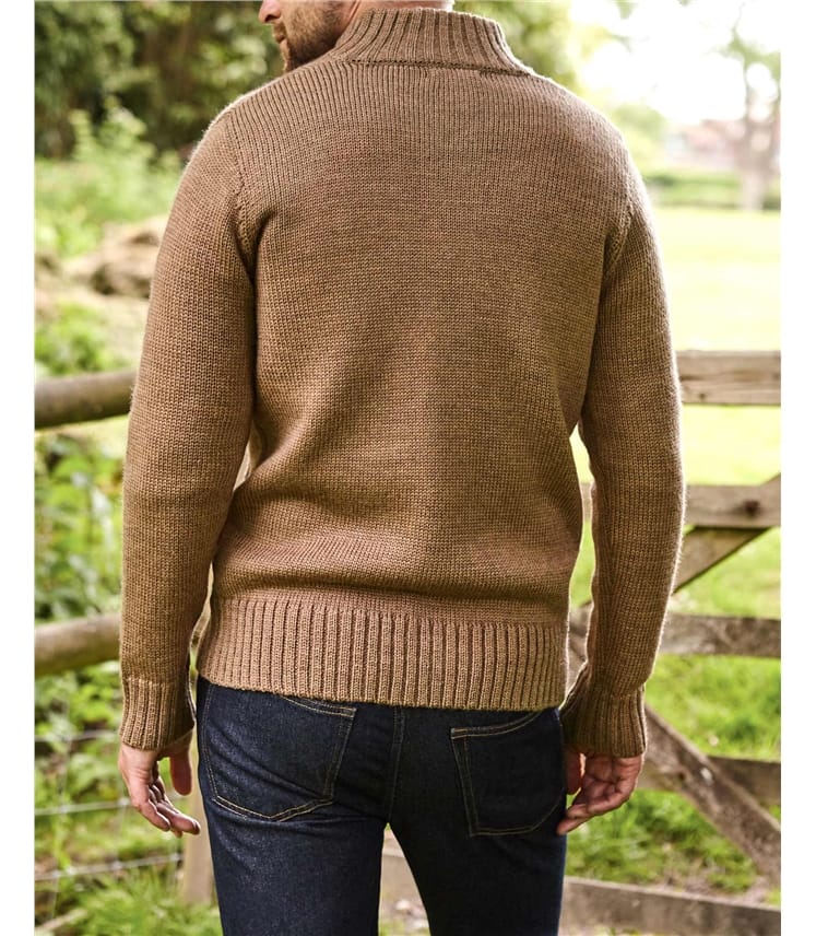 100% Pure Wool Button Everyday Cardigan