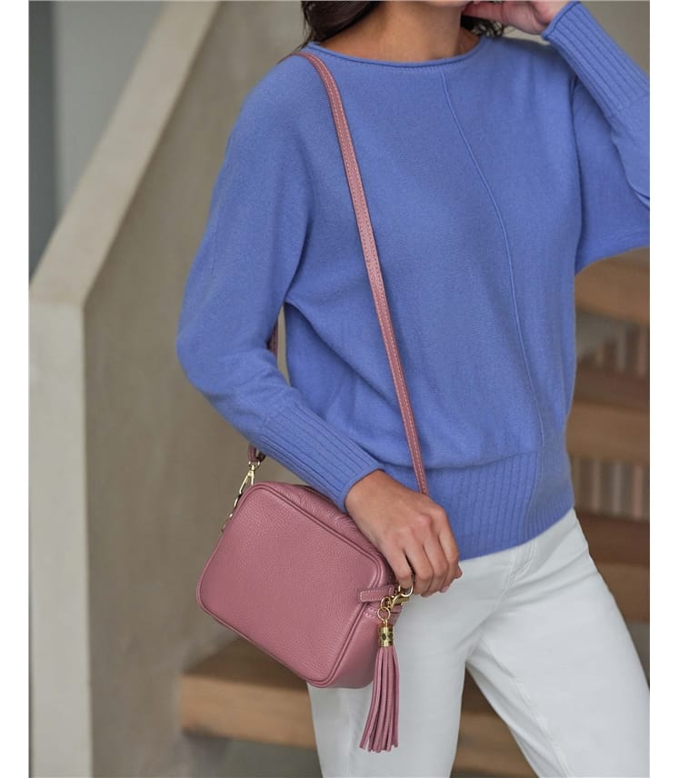 Soft Leather Bag With Tassel