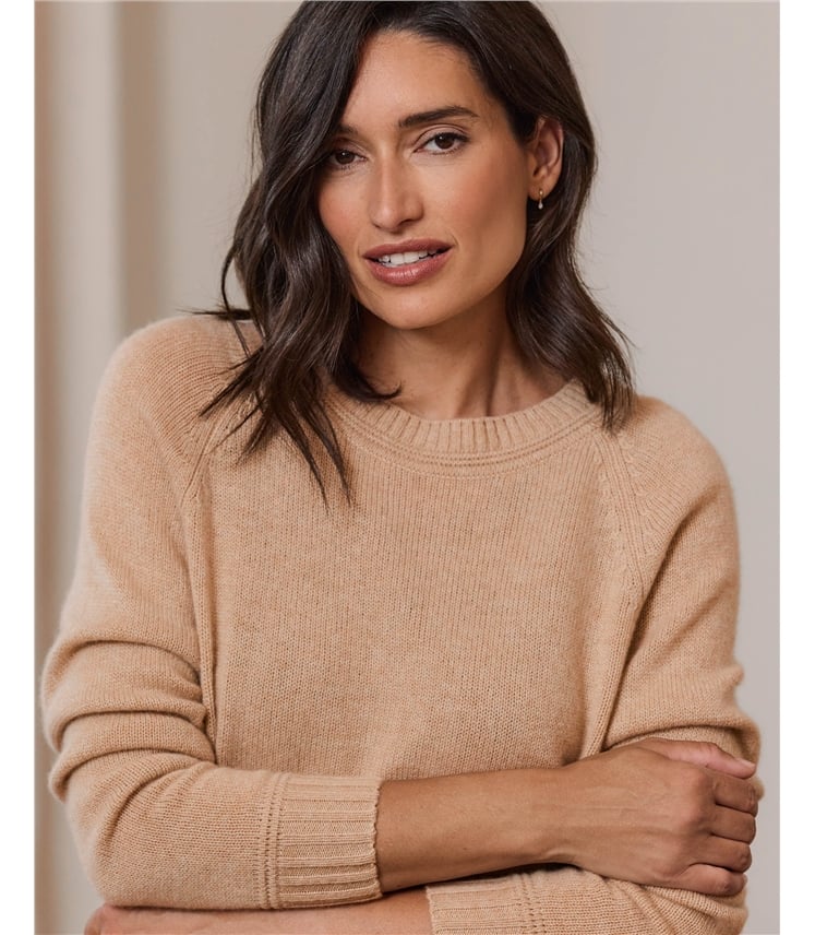Cashmere Lofty Raglan Sleeve Jumper