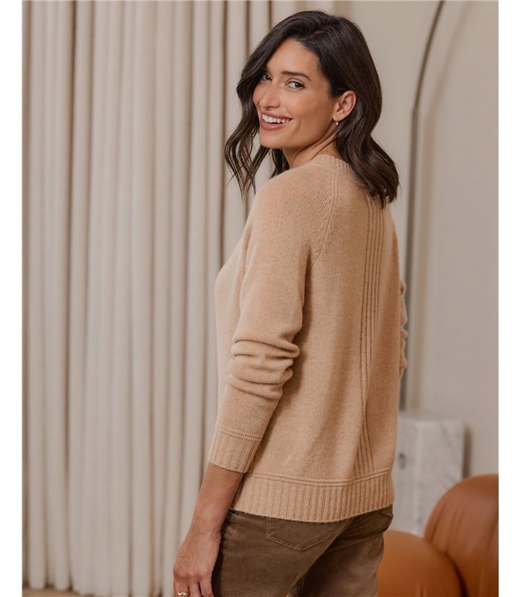 Cashmere Lofty Raglan Sleeve Jumper