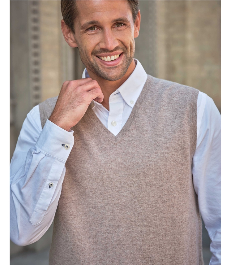 Mens Cashmere Slipover
