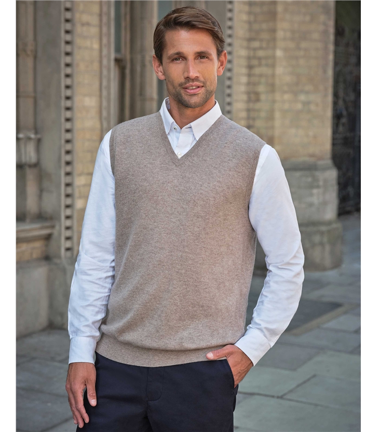 Mens Cashmere Slipover