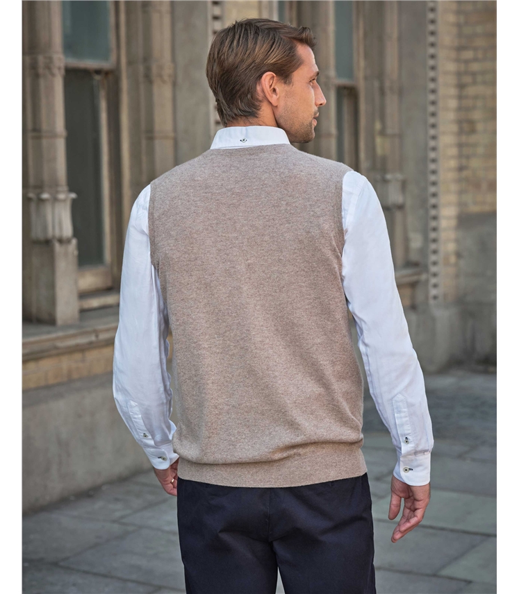 Mens Cashmere Slipover