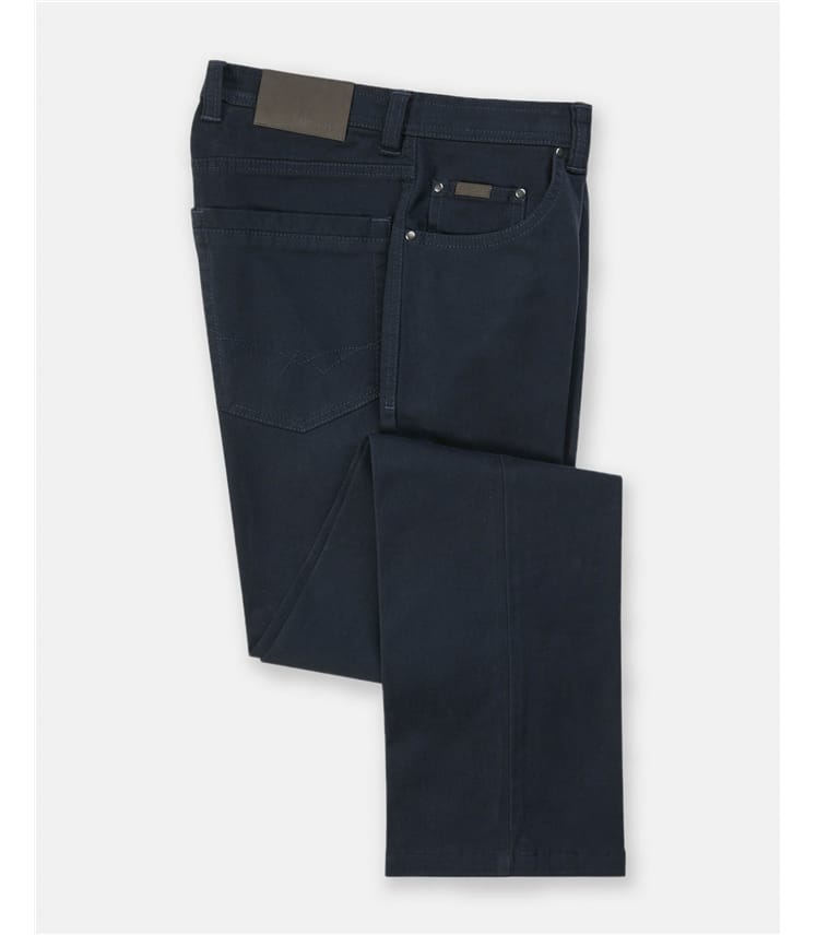 Drew Classic Fit 5 Pocket Canvas Jeans
