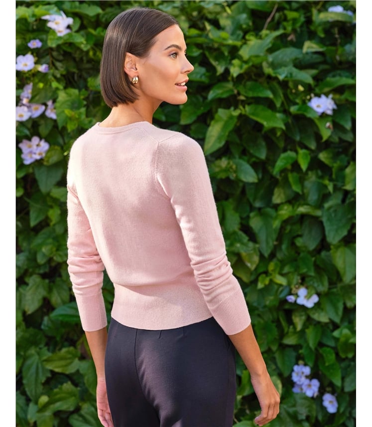 Kurzer Kaschmirpullover