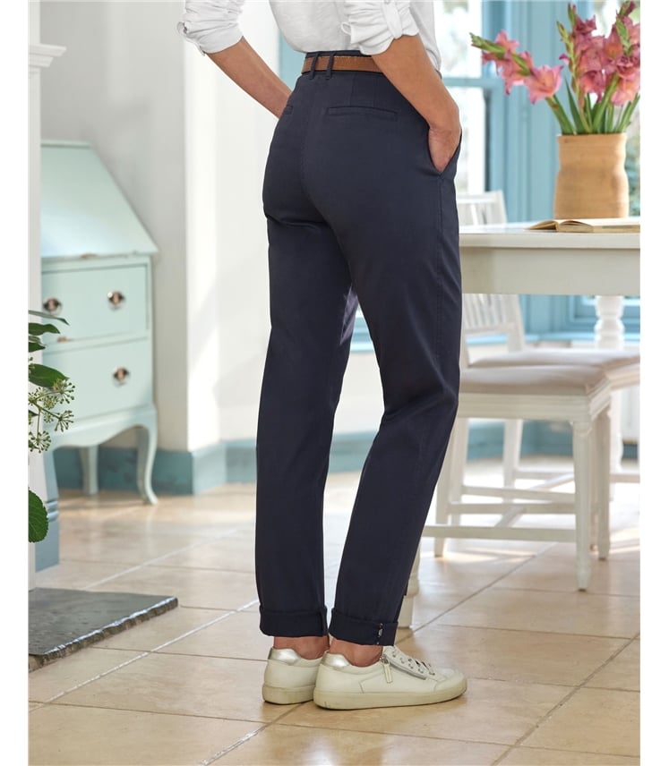 Pantalon chino - Femme - Coton mélangé