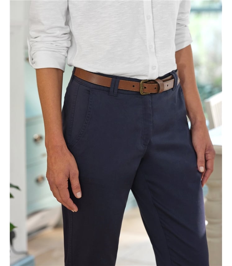 Pantalon chino - Femme - Coton mélangé