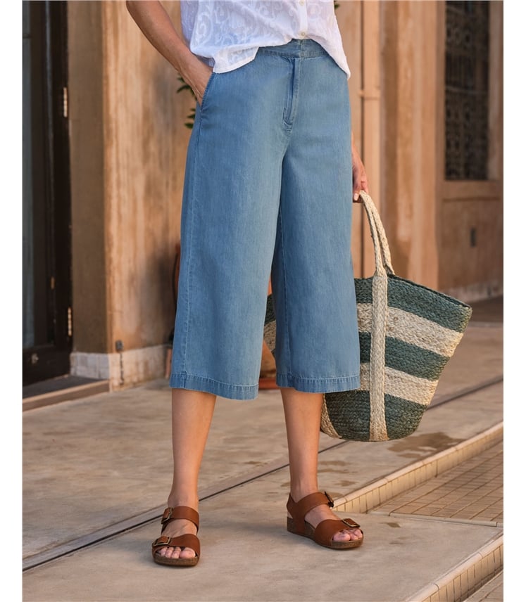 Chambray-Culotten