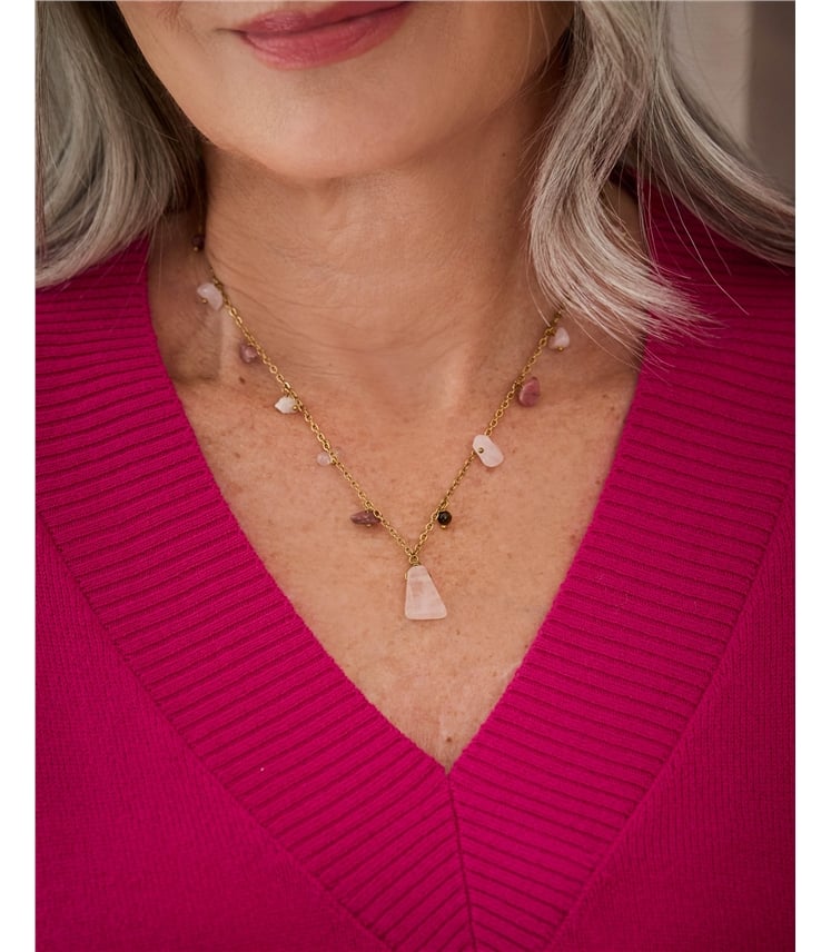 Semi Precious Stone Necklace