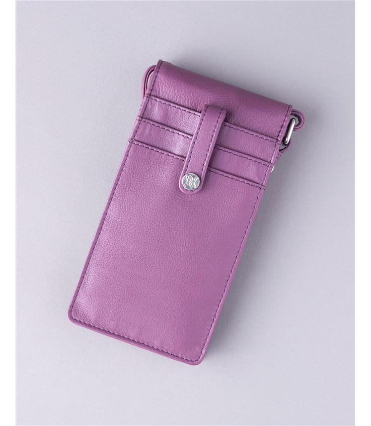 Bowness Leather Cross Body Phone Pouch
