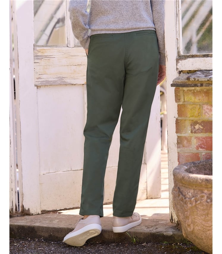 Pantalon chino - Femme - Coton mélangé