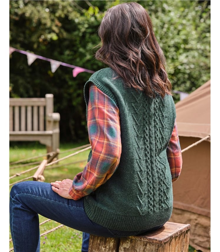 よろしくお願いします極美品 ella wool summer cocoon gilet ベージュ