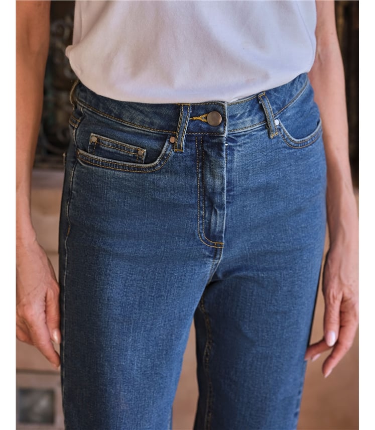 Pantacourt en jean - Femme - Coton mélangé