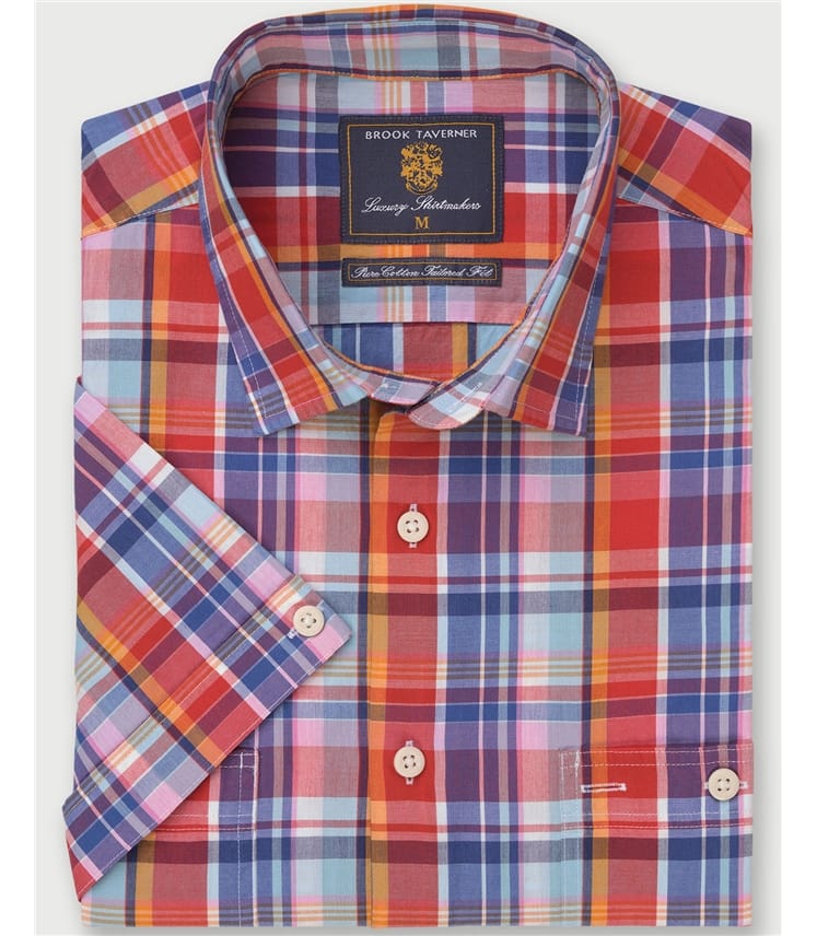 Seasonal Bold Madras Check Short Sleeve Shirt