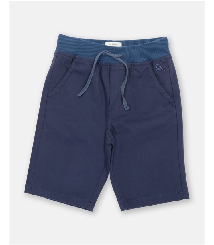 Navy Blue Yacht Shorts Midnight WoolOvers UK