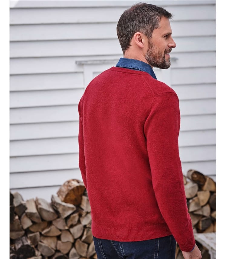Pull Homme En Laine Mérinos - Col En V - 100% Laine - Coupes Basiques Et Saisonnières