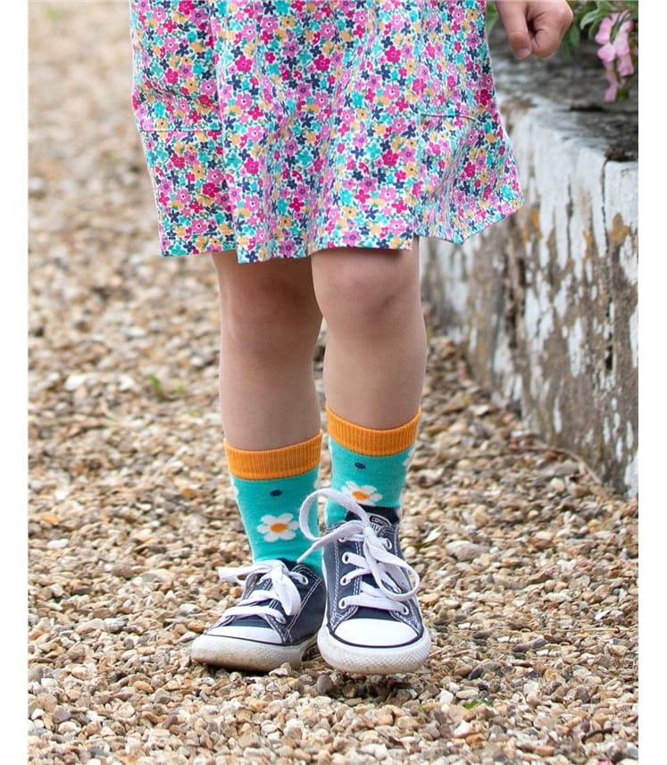 Multi Queen Bee Socks WoolOvers UK