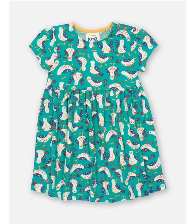 Green | Silly Seagull Dress | WoolOvers UK