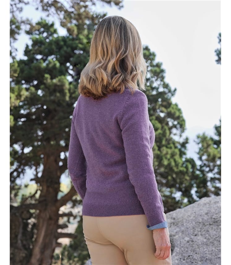 Womens Lambswool V Neck Sweater