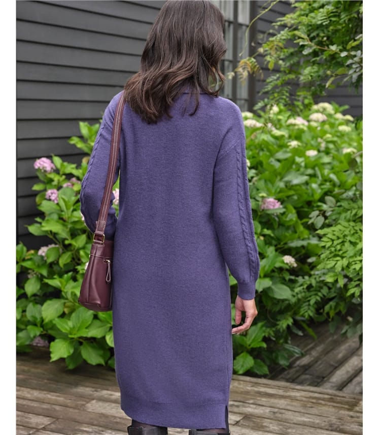 Cable Roll Neck Dress