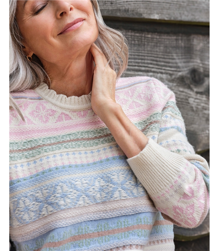 Pullover mit Faisisle-Motiv 