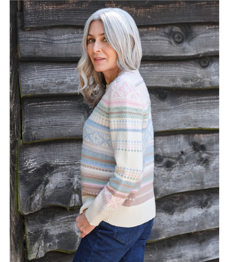 Pullover mit Faisisle-Motiv 