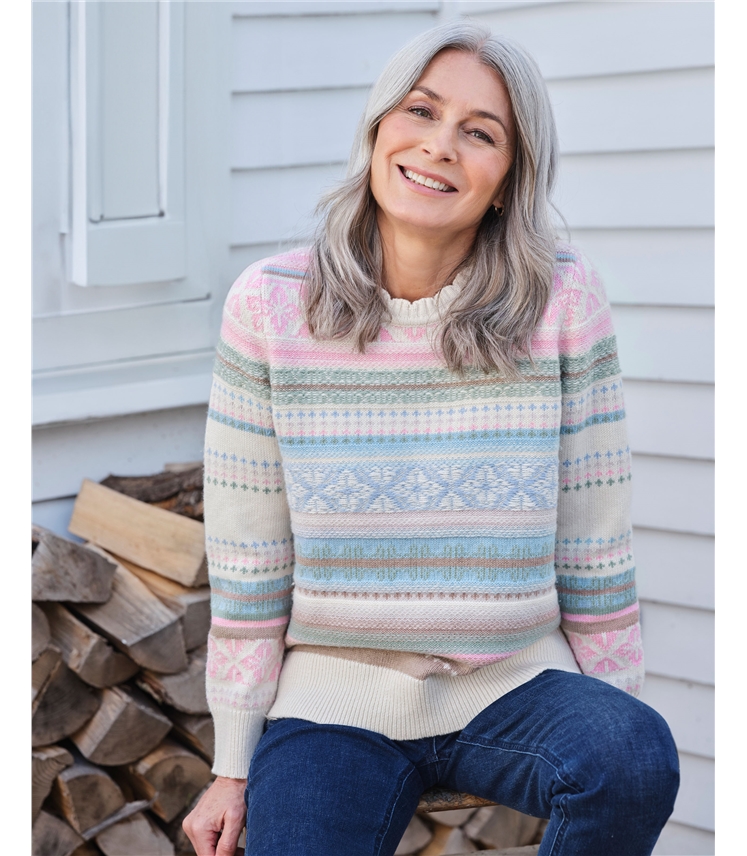 Pullover mit Faisisle-Motiv 