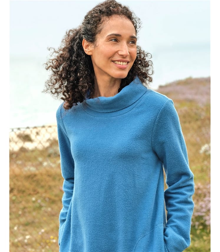 Wren Cowl Neck Fleece Tunic