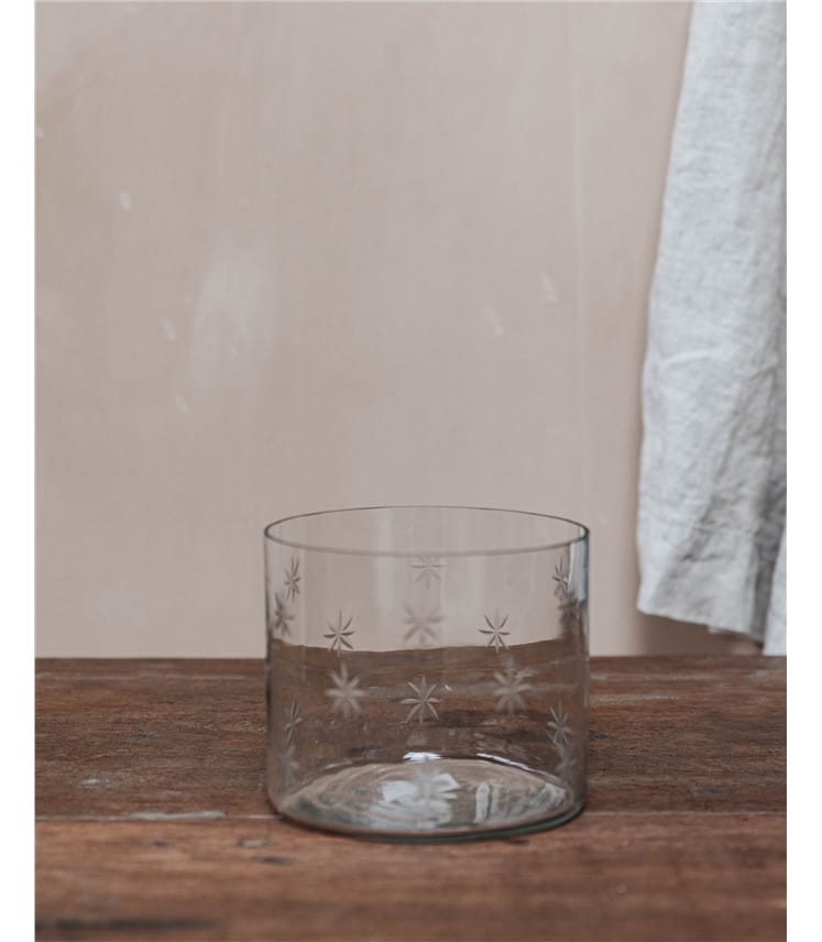 Wide Glass Vase