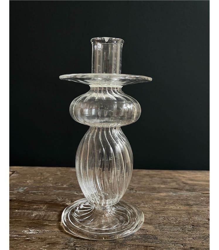 Medium Glass Candle Stick