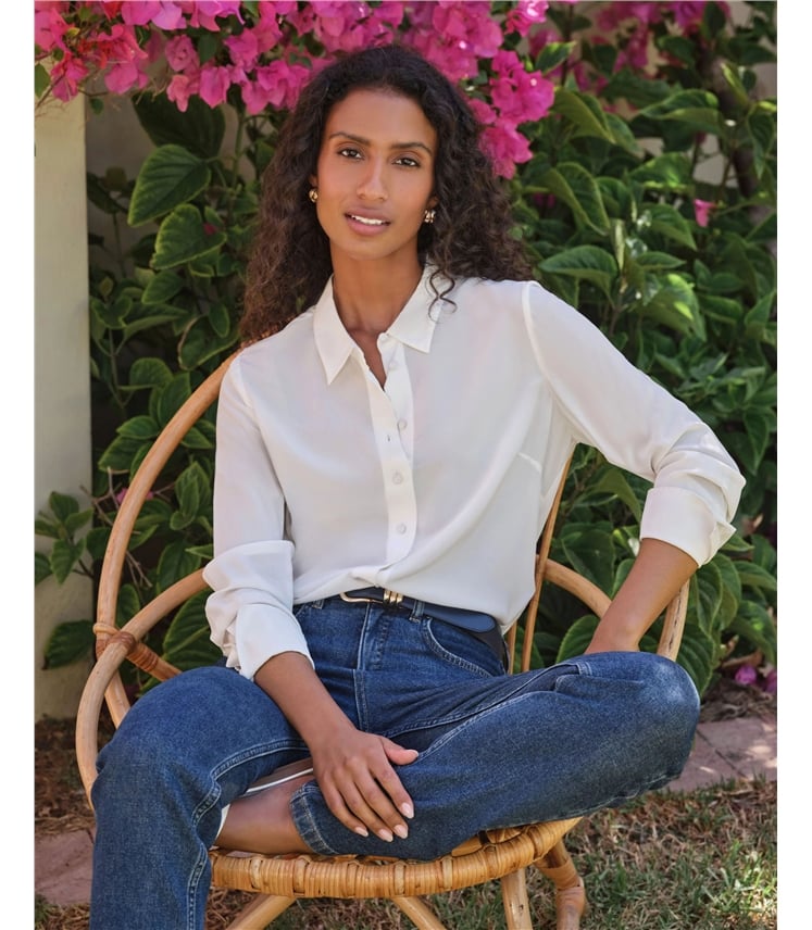 Pure Washed Silk Shirt