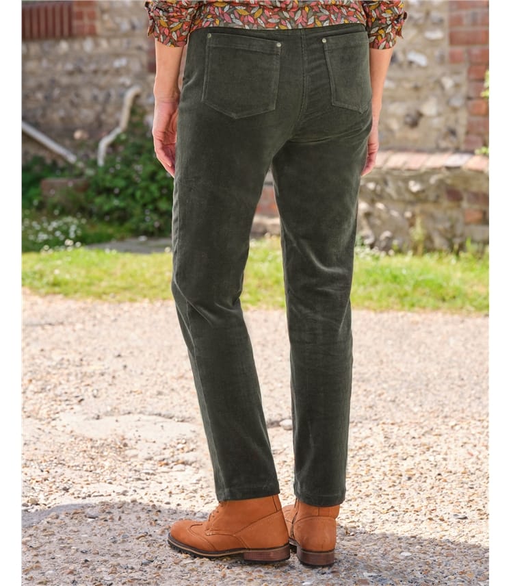 Woodland Green | Organic Cotton Cord Jeans | WoolOvers US