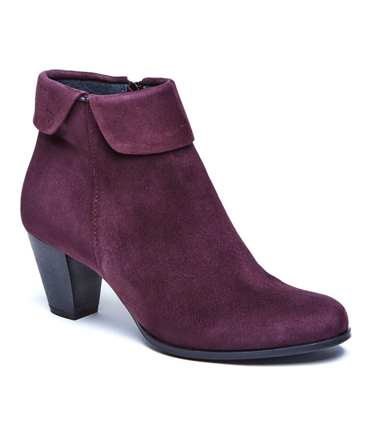 purple suede boots uk