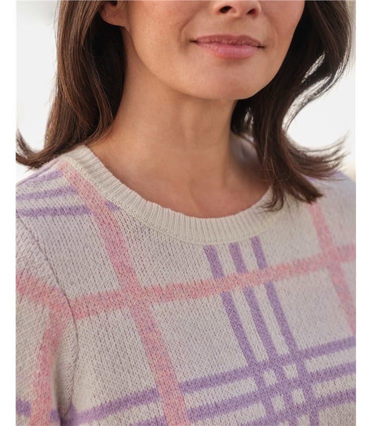 Karierter Pullover