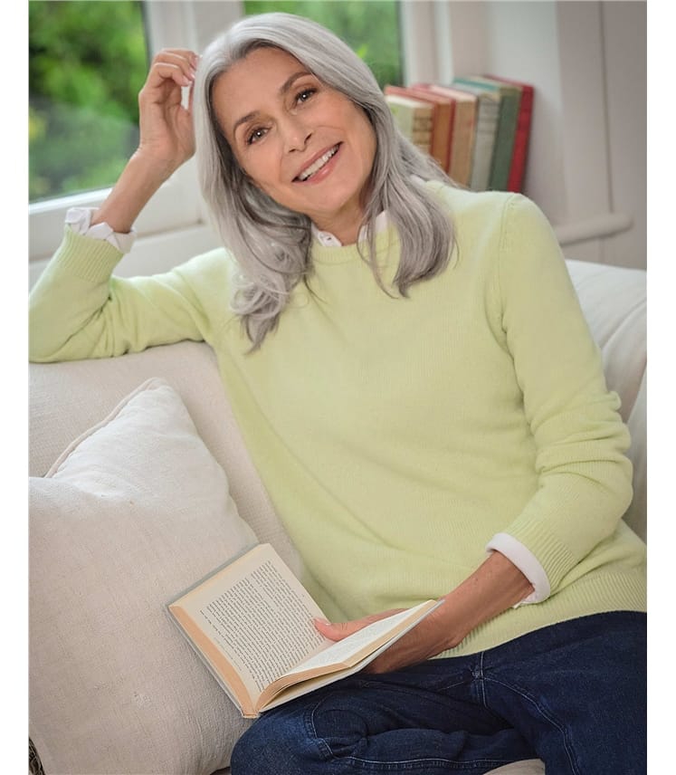 Pull à col rond – Femme – Laine d’agneau certifiée 100% RWS 