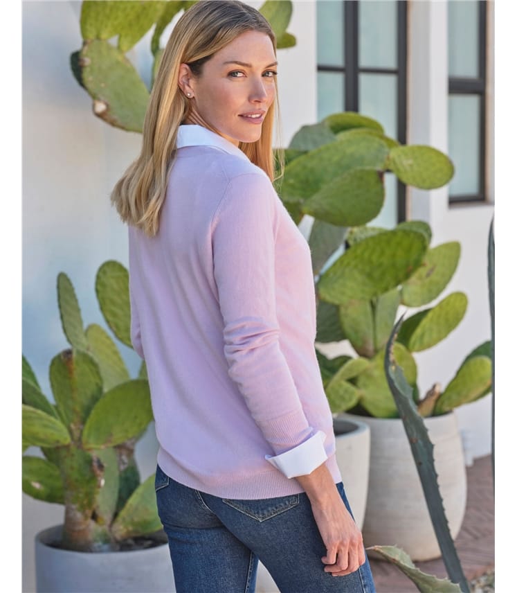 Womens Cashmere Boyfriend Sweater