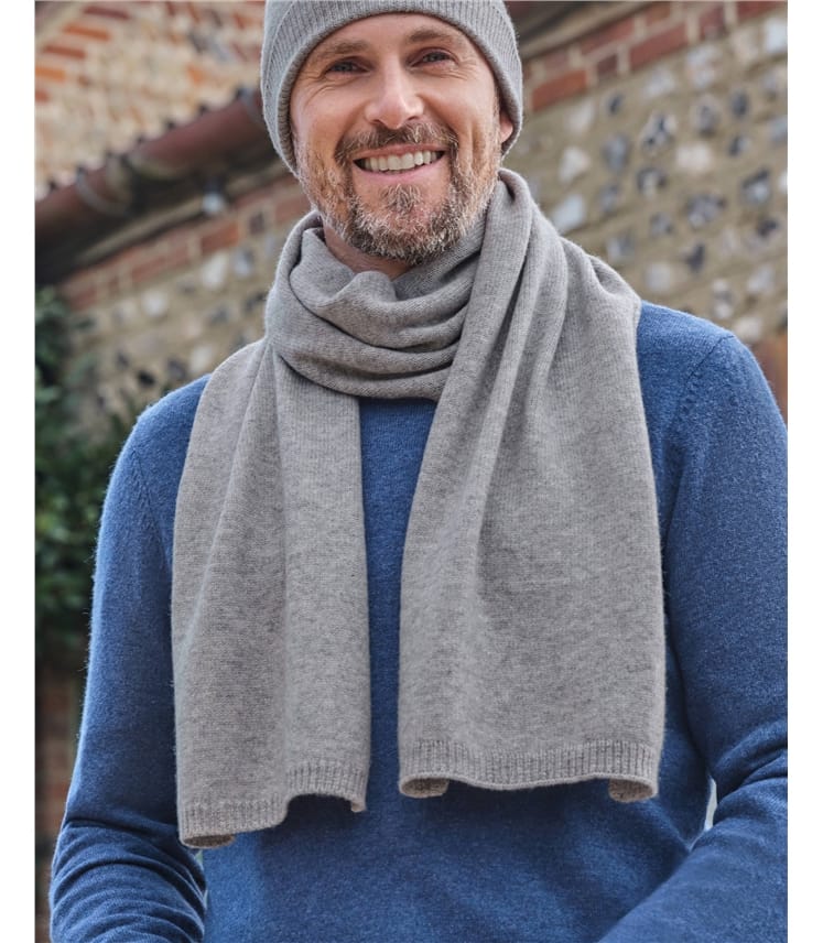 Mens Cashmere Merino Scarf