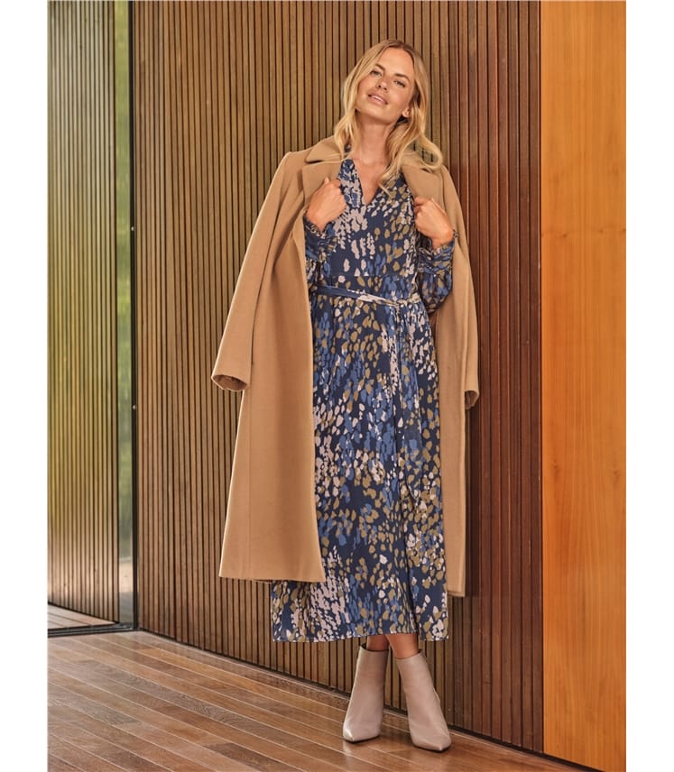 Luxury Wool Wrap Coat
