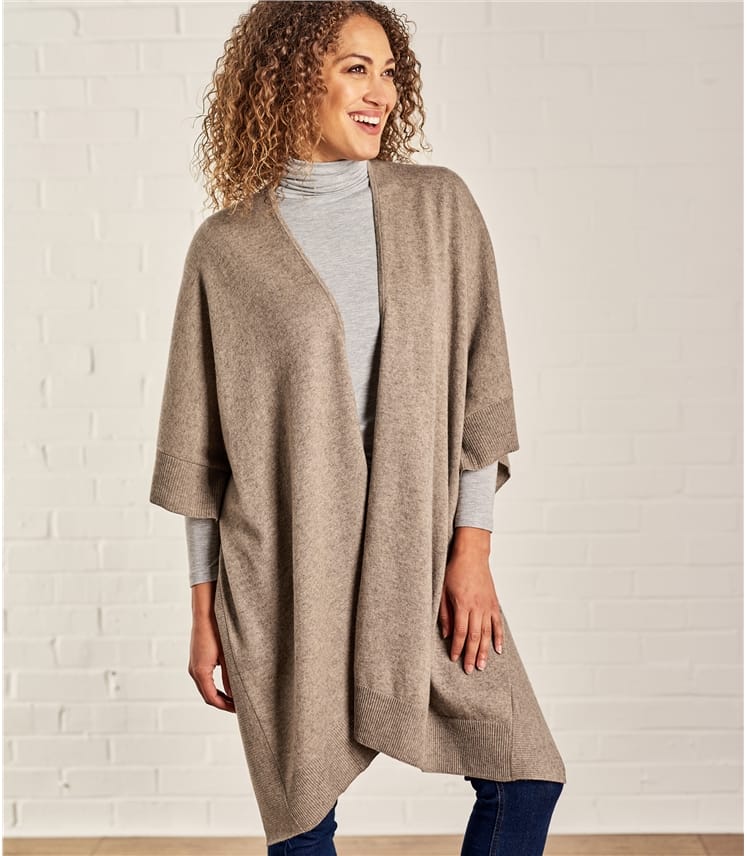 Pepper Womens Cashmere & Merino Blanket Wrap WoolOvers UK