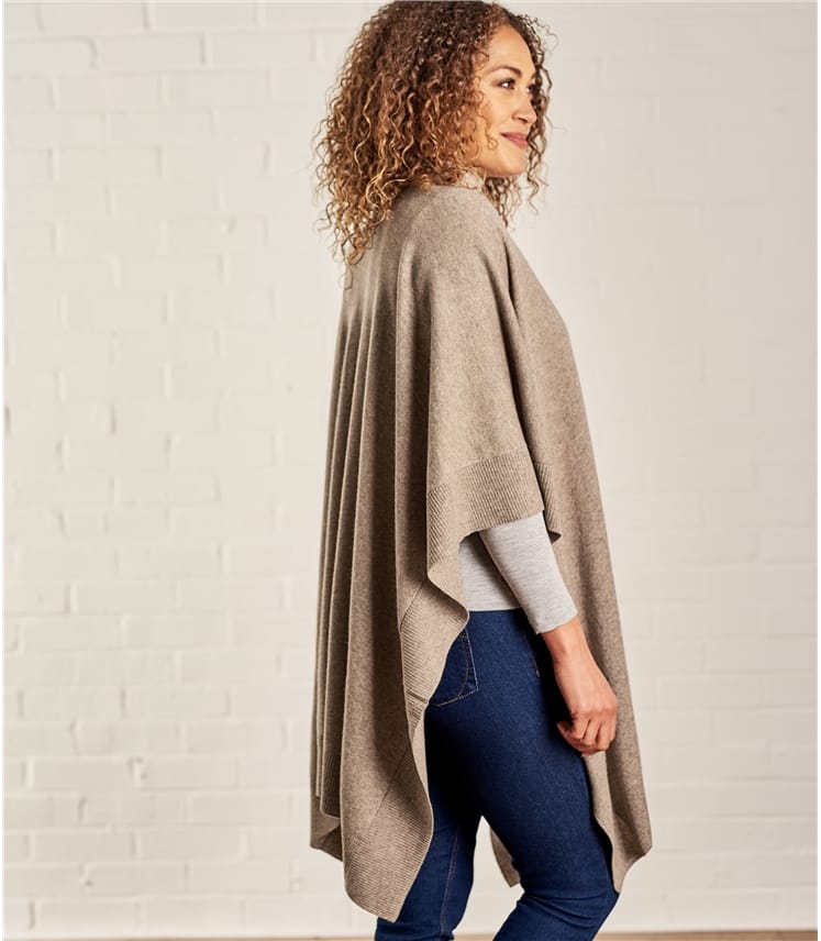 Pepper Womens Cashmere & Merino Blanket Wrap WoolOvers UK