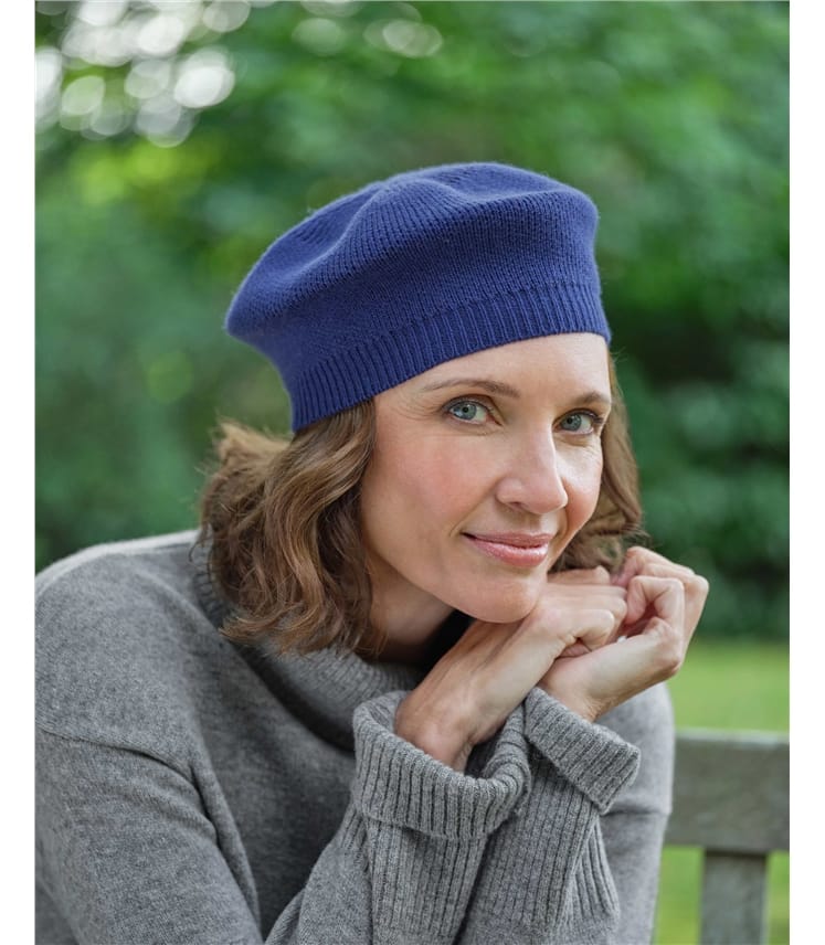 Cashmere Merino Beret